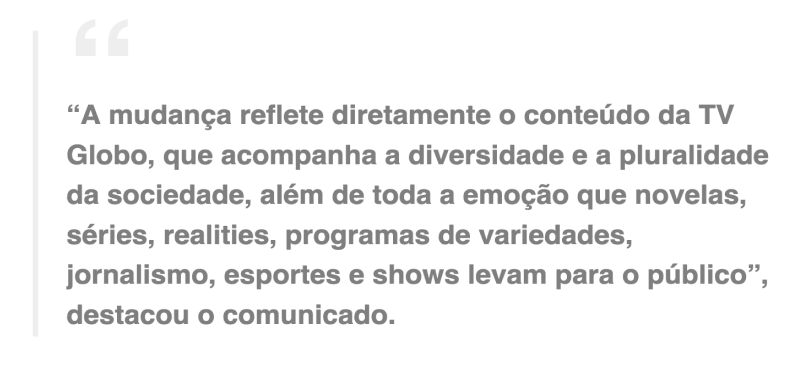 TV Globo anuncia nova identidade visual durante o “Jornal Nacional”